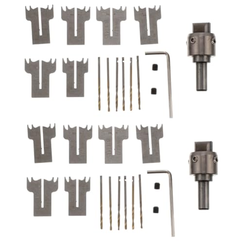 DIYEAH 2 Sätze Ringmesser -sicherheitsschnalle Bausatz Zur Herstellung Von Ringen Ringbohrer Schmuckbohrer-set Holzbearbeitung Schnitzen Bohren Kit Zur Schmuckherstellung Legierung Silber von DIYEAH