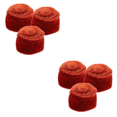 DIYEAH 2 Sätze Samtband Reißen Seidenband Ribbon Geschenkband Für Feiern Geschenkband Für Partydekoration Seidenbänder Lose Hochzeit Party Gefälligkeiten Schleife Polyester 3 Rollen * 2 von DIYEAH