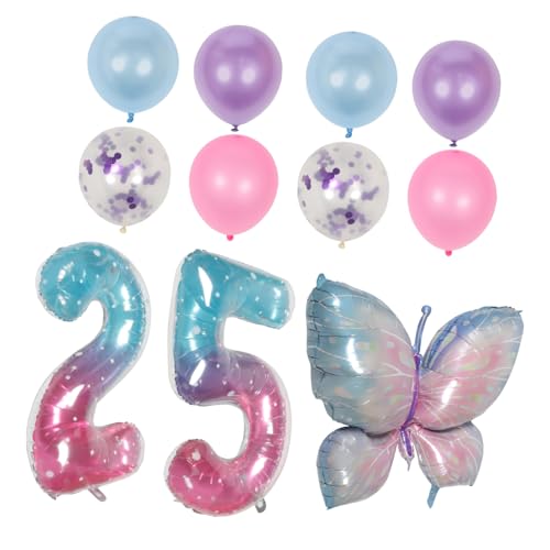 DIYEAH 2 Sätze Schmetterlingsballon -Set Geburtstag Luftballons Ballondekorationen Luftballons für Geburtstagsfeiern Luftballon-Set aus Aluminiumfolie Geburtstagsballon DIYEAH 2 Sätze Schmetterlingsballon -Set Geburtstag Luftballons Ballondekorationen Luftballons für Geburtstagsfeiern Luftballon-Set aus Aluminiumfolie Geburtstagsballon von DIYEAH