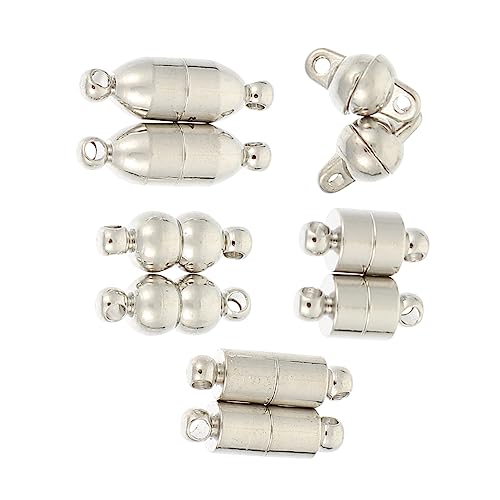 DIYEAH 2 Sätze Schmuckzubehör Schlüssel Herstellung Armbänder Reize Halskette Silber Armbinde Schmuckmaterial Magnetverschluss Für Armband Armbandverschlüsse Legierung Silver 5 Paare * 2 DIYEAH 2 Sätze Schmuckzubehör Schlüssel Herstellung Armbänder Reize Halskette Silber Armbinde Schmuckmaterial Magnetverschluss Für Armband Armbandverschlüsse Legierung Silver 5 Paare * 2 von DIYEAH