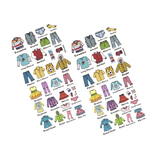 DIYEAH 2 Sätze Selbstklebende Kleidungsetiketten PVC Wandaufkleber Cartoon für Kinderzimmer Organisieren Sie Ihre Kleidung mit Handgezeichneten Labels für Kleiderschränke DIYEAH 2 Sätze Selbstklebende Kleidungsetiketten PVC Wandaufkleber Cartoon für Kinderzimmer Organisieren Sie Ihre Kleidung mit Handgezeichneten Labels für Kleiderschränke von DIYEAH