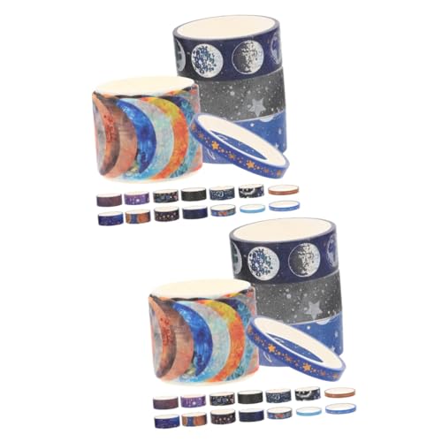 DIYEAH 2 Sätze Sternenhimmel Washi Tape Für Ästhetisch Journaling Platz Aufkleber Selbstklebende Bänder Zarte Bänder Urlaubsbänder Klebebänder Diy-bänder Japanisches Papier 19 Rollen * 2 DIYEAH 2 Sätze Sternenhimmel Washi Tape Für Ästhetisch Journaling Platz Aufkleber Selbstklebende Bänder Zarte Bänder Urlaubsbänder Klebebänder Diy-bänder Japanisches Papier 19 Rollen * 2 von DIYEAH