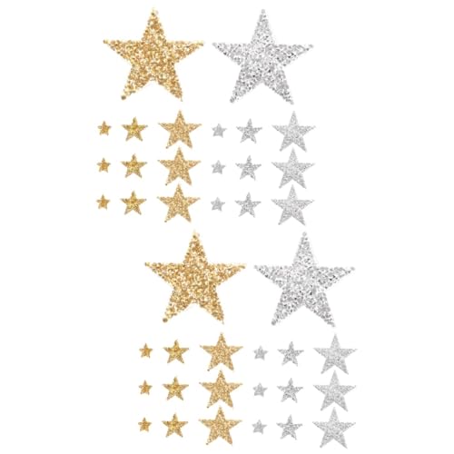 DIYEAH 2 Sätze Stoffaufkleber Mit Fünfzackigen Sternen Bügel Patches Bügel Flicken Patches Stern Mehrfarbig Nähen Flicken Für Kleid Reparieren Sternförmige Flecken Polyester 30 Stück * 2 DIYEAH 2 Sätze Stoffaufkleber Mit Fünfzackigen Sternen Bügel Patches Bügel Flicken Patches Stern Mehrfarbig Nähen Flicken Für Kleid Reparieren Sternförmige Flecken Polyester 30 Stück * 2 von DIYEAH