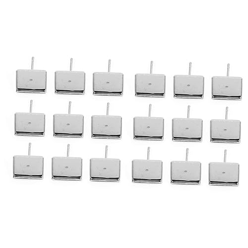 DIYEAH 2 Sätze Teiliges Diy Ohrringzubehör Rostfreiem Eckige Ohrstecker Trays Stabile Metallbasis Für Schmuckherstellung Quadratische Ohrstecker Basis Für Heim Und 50 Stück * 2 DIYEAH 2 Sätze Teiliges Diy Ohrringzubehör Rostfreiem Eckige Ohrstecker Trays Stabile Metallbasis Für Schmuckherstellung Quadratische Ohrstecker Basis Für Heim Und 50 Stück * 2 von DIYEAH