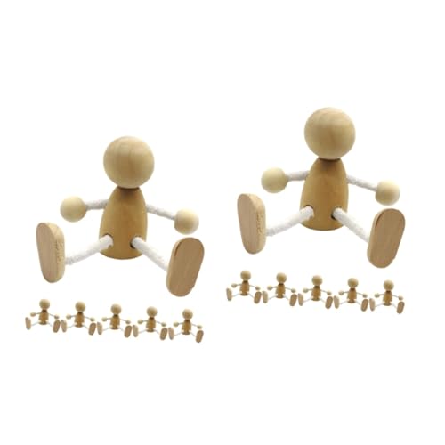 DIYEAH 2 Sätze Teiliges Holzpuppen Zum Bemalen Diy Holzfiguren Für Kreative Holzspielzeuge Für Tischdekoration Und Bastelprojekte Robuste Und Glatte Oberfläche 6 Stücke * 2 DIYEAH 2 Sätze Teiliges Holzpuppen Zum Bemalen Diy Holzfiguren Für Kreative Holzspielzeuge Für Tischdekoration Und Bastelprojekte Robuste Und Glatte Oberfläche 6 Stücke * 2 von DIYEAH