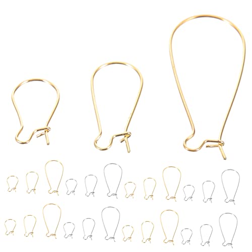 DIYEAH 2 Sätze Teiliges Ohrhaken Metall Leicht Und Langlebig Glattes Design Für Diy Schmuckherstellung Geeignet Für Verschiedene Ohrringarten Silber Und Goldfarben 300 Stück * 2 von DIYEAH