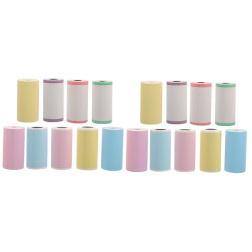 DIYEAH 2 Sätze Thermopapier Für Thermodrucker Bunte Selbstklebende Etiketten Für Versand Beschriftung Und Organisation Klare Druckqualität Einfach Zu Bedienen 9 Rollen * 2 von DIYEAH