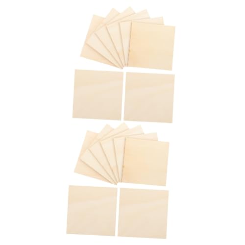 DIYEAH 2 Sätze Unbehandelte Holzplatten Diy Holzstücke Für Kreative Bastelprojekte Für Dekorationen Und Handarbeiten Glatte Oberflächen Für Familien Und Freundesprojekte 10 Stück * 2 von DIYEAH