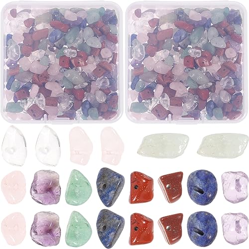 DIYEAH 2 Sätze Unregelmäßige Naturstein Perlen für Schmuckherstellung Diy Bastelperlen für Armbänder und Kreative Projekte Spacer Beads DIYEAH 2 Sätze Unregelmäßige Naturstein Perlen für Schmuckherstellung Diy Bastelperlen für Armbänder und Kreative Projekte Spacer Beads von DIYEAH