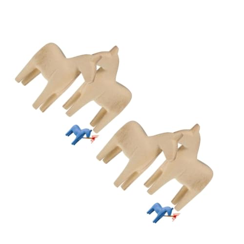 DIYEAH 2 Sätze Unvollendete Holzpferde Dekoration Diy Pferdefiguren Für Bastelprojekte Für Tischdekoration Raumgestaltung 2 Stücke * 2 DIYEAH 2 Sätze Unvollendete Holzpferde Dekoration Diy Pferdefiguren Für Bastelprojekte Für Tischdekoration Raumgestaltung 2 Stücke * 2 von DIYEAH
