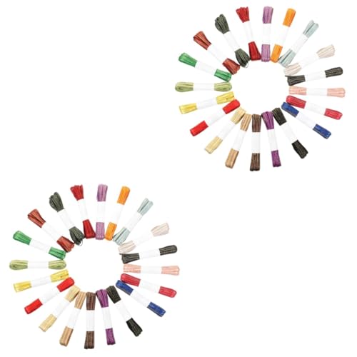 DIYEAH 2 Sätze Weihnachtsgeschenkband Streifen Basteln Schleife Chiffon Satinband Seidenband Ribbon Ripsband Blumenband Bastelbedarf Zum Selbermachen Handwerksband Polyester 20 Rollen * 2 von DIYEAH