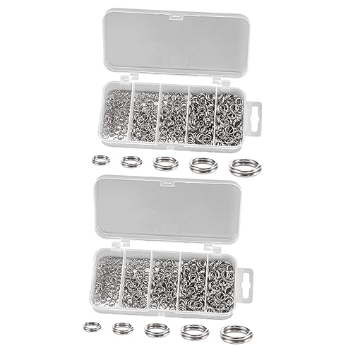 DIYEAH 2 Sätze Zubehör Für Angelgeräte Teilt Schmuck Herstellung Schlüssel Schlüsselanhänger Schlüssel Ringe Anahtarlık -sprungring Biegering Für Diy Rostfreier Stahl 500 Stück * 2 DIYEAH 2 Sätze Zubehör Für Angelgeräte Teilt Schmuck Herstellung Schlüssel Schlüsselanhänger Schlüssel Ringe Anahtarlık -sprungring Biegering Für Diy Rostfreier Stahl 500 Stück * 2 von DIYEAH