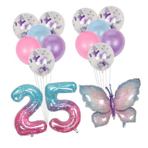 DIYEAH 2 Sets Festlicher Geburtstagsparty-luftballons Aus Aluminiumfolie Ballon-set Für Geburtstagsdekorationen Für Frauen DIYEAH 2 Sets Festlicher Geburtstagsparty-luftballons Aus Aluminiumfolie Ballon-set Für Geburtstagsdekorationen Für Frauen von DIYEAH