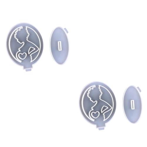 DIYEAH 2 Sets Muttertags Schablonen Abdecklack Schillerndes Fondant Für Kuchen Arbeitsplatte Epoxidformen Silberne Ornamente Küche Glänzende Mehrschichtige von DIYEAH