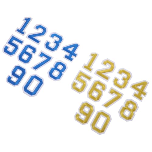 DIYEAH 2 Sets zum Aufbügeln von Zahlenflicken 0–9, bestickte Flicken, selbstklebende Zahlenapplikationen für Kleidung, Rucksäcke, Jeans, Hüte, Kleider, Schuhe, Taschen DIYEAH 2 Sets zum Aufbügeln von Zahlenflicken 0–9, bestickte Flicken, selbstklebende Zahlenapplikationen für Kleidung, Rucksäcke, Jeans, Hüte, Kleider, Schuhe, Taschen von DIYEAH