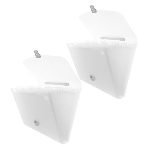 DIYEAH 2 Stück Aktenordner mit Fächern Erweiterbarer Accordion Organizer aus Halbdurchsichtig mit Tragegriff und Beschriftbaren Tabs Flexibler Dokumenten Belegordner für Büro und Schule DIYEAH 2 Stück Aktenordner mit Fächern Erweiterbarer Accordion Organizer aus Halbdurchsichtig mit Tragegriff und Beschriftbaren Tabs Flexibler Dokumenten Belegordner für Büro und Schule von DIYEAH