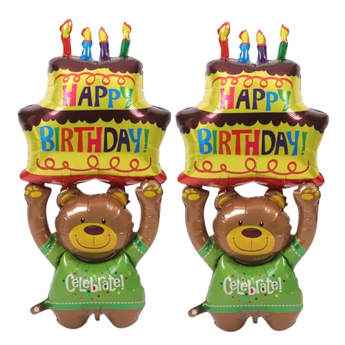 DIYEAH 2 Stück Bären Ballon Dekorationen Ballons Seifenblasen Ornamente Für Tier Ballon Bären Geburtstags Party Zubehör Bären Geburtstag Tier Geburtstag Aluminiumfolie DIYEAH 2 Stück Bären Ballon Dekorationen Ballons Seifenblasen Ornamente Für Tier Ballon Bären Geburtstags Party Zubehör Bären Geburtstag Tier Geburtstag Aluminiumfolie von DIYEAH