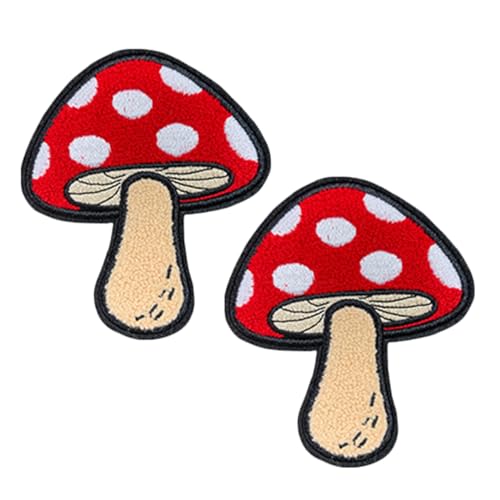 DIYEAH 2 Stück Bestickte Pilz Aufbügler Strapazierfähigem Waschbare Cartoon Applikationen zum Nähen Frei Reparieren von Jacken Rucksäcken und Farbecht und Langlebig DIYEAH 2 Stück Bestickte Pilz Aufbügler Strapazierfähigem Waschbare Cartoon Applikationen zum Nähen Frei Reparieren von Jacken Rucksäcken und Farbecht und Langlebig von DIYEAH