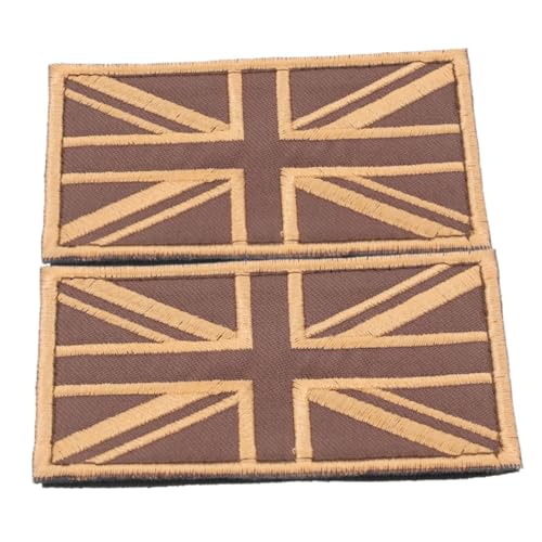DIYEAH 2 Stück Bestickter Uk Flag Aufnäher mit Haken Schlaufenverschluss Atmungsaktives Textil Strapazierfähig Vielseitig für Kleidung Rucksäcke Jacken Outdoor und Cosplay Geeignet von DIYEAH