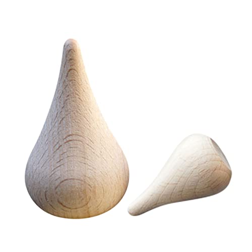 DIYEAH 2 Stück DIY Beech Wasser Tropfen Blanko Malmodelle für Bastelspielzeug Kreativfähigkeiten von DIYEAH