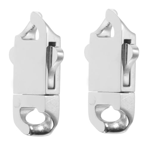 DIYEAH 2 Stück Edelstahl Feder-schnappverschluss Metall Verschluss für Armbänder Halsketten Schmuckherstellung Sicher Robust Langlebig von DIYEAH