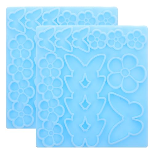 DIYEAH 2 Stück Epoxidharz-Haarspangenform: DIY-Silikon-Schmetterlings-Haarspangenformen, Schmuckgussformen, Basteln für Mädchen-Accessoires und Festival-Dekorationen DIYEAH 2 Stück Epoxidharz-Haarspangenform: DIY-Silikon-Schmetterlings-Haarspangenformen, Schmuckgussformen, Basteln für Mädchen-Accessoires und Festival-Dekorationen von DIYEAH