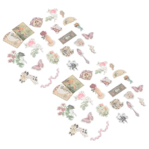 DIYEAH 2 Stück Fabelstadt Aufkleber für Diy Scrapbook und Fotoalben Dekorative Sticker aus Hochwertigem Papier für Kreative Journaling Projekte von DIYEAH