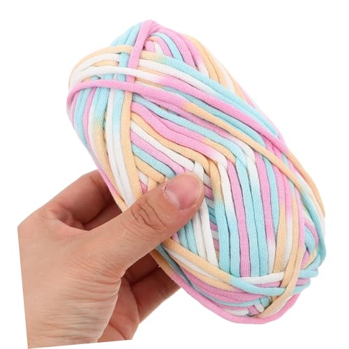 DIYEAH 2 Stück Farbige Geflochtene Wolle Strickzubehör Garn Für Die Inneneinrichtung Sockenwolle Leichtes Garn Webgarn Geschmeidiges Häkelgarn Austauschbares Strickgarn Saisongarn Nylon von DIYEAH