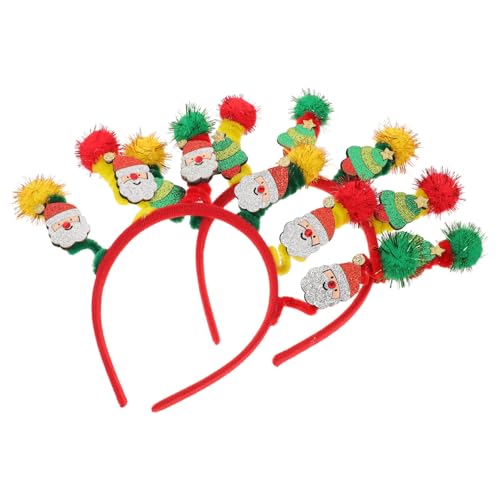 DIYEAH 2 Stück Federnde Weihnachtsmann-kopfbedeckung, Weihnachtsbaum-stirnband, Spiralförmiger Cartoon-haarreif, Festliche Kinder-ferien-stirnbänder für Die Weihnachtsfeier DIYEAH 2 Stück Federnde Weihnachtsmann-kopfbedeckung, Weihnachtsbaum-stirnband, Spiralförmiger Cartoon-haarreif, Festliche Kinder-ferien-stirnbänder für Die Weihnachtsfeier von DIYEAH