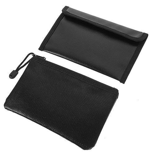 DIYEAH 2 Stück Feuerfeste Aktentaschen Feuerfeste Beutel Feuerfester Safe Feuerfeste Tasche Wasserdichte Tasche Für Dokumente Feuerfeste Aufbewahrungshülle Silikon von DIYEAH