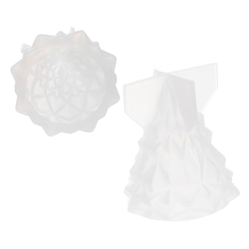 DIYEAH 2 Stück Flexible Silikonformen DIY für Epoxidharz Weihnachtsbaum Tischlampe Kreative Antihaftbeschichtete Gießformen Einfach zu Entformen Robust und Vielseitig für Bastelprojekte von DIYEAH