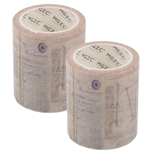 DIYEAH 2 Stück Gothic-band Aufkleber Scrapbooking-bänder Partyzubehör Dekoratives Washi Tape Diy-bänder Klebebänder Diy Washi Tape Basteln Handkontenbänder Japanisches Papier von DIYEAH
