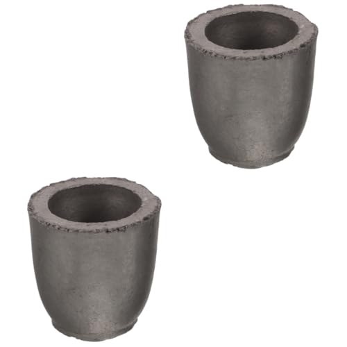 DIYEAH 2 Stück Graphit-schmelzform für Metallgießen Hitzebeständig und Langlebig Geeignet für Gold Silber Kupfer Messing Kompakte Gießform mit Glatter Oberfläche für Präzises von DIYEAH