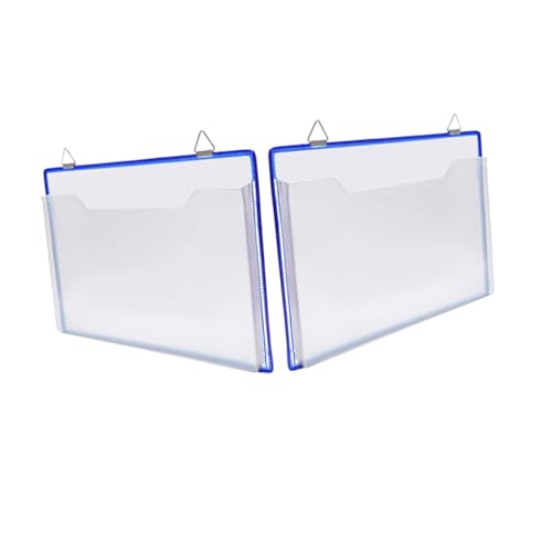 DIYEAH 2 Stück Hängende Dokumententasche Wandordnerhalter Wandhalterung Aktenhalter Wand Aktenordner Organizer Wand Organizer Für Büro Wandtaschen Aktenhalter Wand Akten von DIYEAH