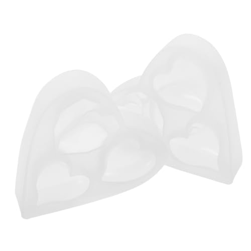 DIYEAH 2 Stück Herz Silikonform Set Teiliges Herz Epoxidharz Gießform für Kerzen und Seifen Wiederverwendbar mit Glatter Oberfläche für Vielseitige DIY Projekte von DIYEAH