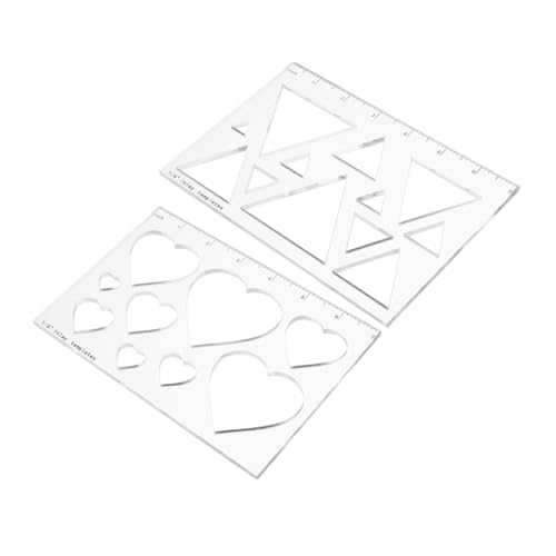 DIYEAH 2 Stück Hochpräzise Holzfräsen Schablonen für Professionelle Diy Anwendungen Schneidebrett Templates für Präzise Holzbearbeitung von DIYEAH