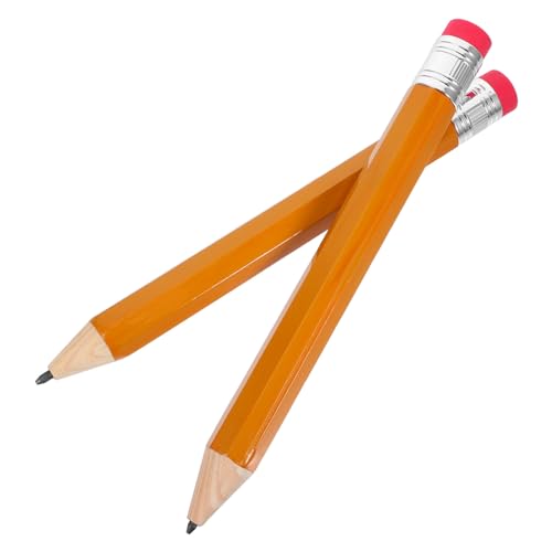 DIYEAH 2 Stück Jumbo Buntstifte mit Radiergummi Große Holzstifte Lustige Übergroße Schreibutensilien für Kindergarten und Vorschule als Fotorequisiten und DIYEAH 2 Stück Jumbo Buntstifte mit Radiergummi Große Holzstifte Lustige Übergroße Schreibutensilien für Kindergarten und Vorschule als Fotorequisiten und von DIYEAH