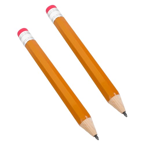 DIYEAH 2 Stück Jumbo Holzbleistifte mit Radiergummi und Schutzkappe Lustige Schulbedarf und Kreative Foto Requisiten für Kindergarten und Vorschule Gelb DIYEAH 2 Stück Jumbo Holzbleistifte mit Radiergummi und Schutzkappe Lustige Schulbedarf und Kreative Foto Requisiten für Kindergarten und Vorschule Gelb von DIYEAH