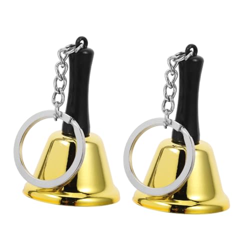 DIYEAH 2 Stück Kinderbildungsglocke Handrufglocke Tischklingel Rufglocke aus Metall klingelt Tisch Glocke Christams Bell Abendessenglocke tragbare Glocke Schulglocke Golden DIYEAH 2 Stück Kinderbildungsglocke Handrufglocke Tischklingel Rufglocke aus Metall klingelt Tisch Glocke Christams Bell Abendessenglocke tragbare Glocke Schulglocke Golden von DIYEAH