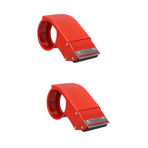 DIYEAH 2 Stück Klebeband Heimbedarf Bürobedarf Tragbarer Klebebandhalter Büro Klebebandabroller Paketbandabroller Packbandroller Klebebandständer Halter Abroller Für Klebeband von DIYEAH