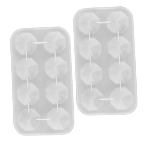 DIYEAH 2 Stück Kleine Silikonformen für Schmuckherstellung Facettierte Edelstein Resin Gießformen Hitze und Kältebeständig Wiederverwendbar für Diy Dekoration und Kunsthandwerk von DIYEAH