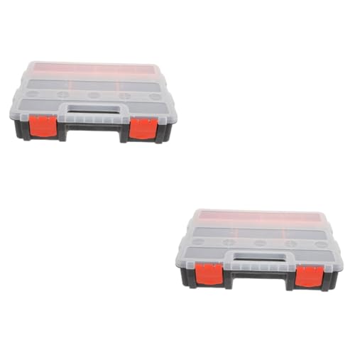 DIYEAH 2 Stück Kunststoff Organizer Box für Kleinteile Abnehmbare Sortierbox mit Fächern für Schrauben und Unterlegscheiben Stapelbar für und Hobby DIYEAH 2 Stück Kunststoff Organizer Box für Kleinteile Abnehmbare Sortierbox mit Fächern für Schrauben und Unterlegscheiben Stapelbar für und Hobby von DIYEAH