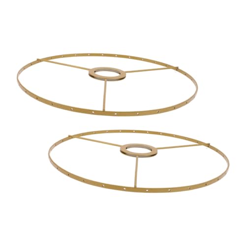 DIYEAH 2 Stück Lampenschirm Ring Teiliges Metallrahmen für Tisch und Pendelleuchten Durchmesser DIY Lampenhalter für Lichtgestaltung von DIYEAH