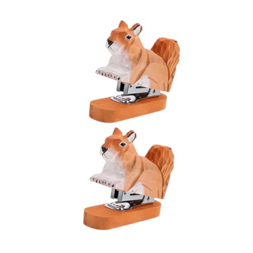 DIYEAH 2 Stück Mini-holzhefter Handtacker Squirrel Design Ergonomisch Handlich Platzsparend Bürobedarf Kreativer Büroklammern Organizer für Schule DIYEAH 2 Stück Mini-holzhefter Handtacker Squirrel Design Ergonomisch Handlich Platzsparend Bürobedarf Kreativer Büroklammern Organizer für Schule von DIYEAH
