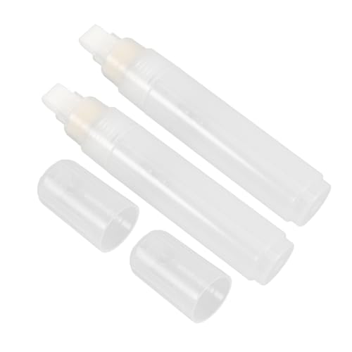 DIYEAH 2 Stück Nachfüllbare Leere Farbstifte Set mit Flachem Kopf Kreative Diy Marker für Kunst Graffiti und Beschriftungen Holz Metall und von DIYEAH