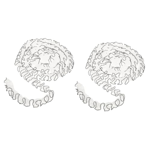 DIYEAH 2 Stück Plissiertes Garn Mit Spitze Stickerei Spitzenbesatz Trimmt Nähen Spitzenband Baumwolle Kleidung Stoff Tuch Plüsch Perlen Dekoration Trimmen Schmuck Streifen Vorhang Weiß DIYEAH 2 Stück Plissiertes Garn Mit Spitze Stickerei Spitzenbesatz Trimmt Nähen Spitzenband Baumwolle Kleidung Stoff Tuch Plüsch Perlen Dekoration Trimmen Schmuck Streifen Vorhang Weiß von DIYEAH