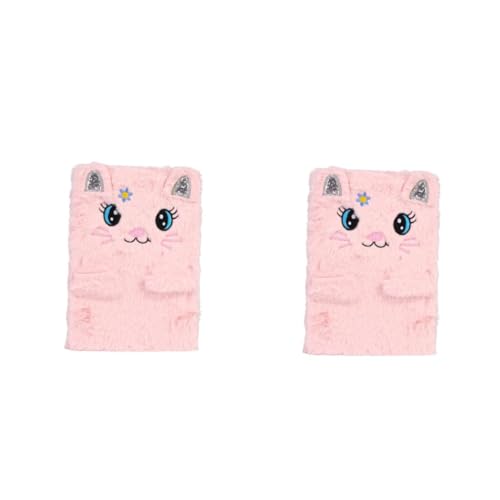 DIYEAH 2 Stück Plüsch Notizbuch Pinkes Katzenmotiv Schreibblock Schüler Tagebuch Cartoon Mädchen Langlebiges Schreibpad für Kreative Ideen und Notizen DIYEAH 2 Stück Plüsch Notizbuch Pinkes Katzenmotiv Schreibblock Schüler Tagebuch Cartoon Mädchen Langlebiges Schreibpad für Kreative Ideen und Notizen von DIYEAH