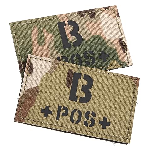 DIYEAH 2 Stück Reflektierender Blutgruppen Patch Camouflage für Notfälle Strapazierfähiges für Rucksäcke und Westen DIYEAH 2 Stück Reflektierender Blutgruppen Patch Camouflage für Notfälle Strapazierfähiges für Rucksäcke und Westen von DIYEAH