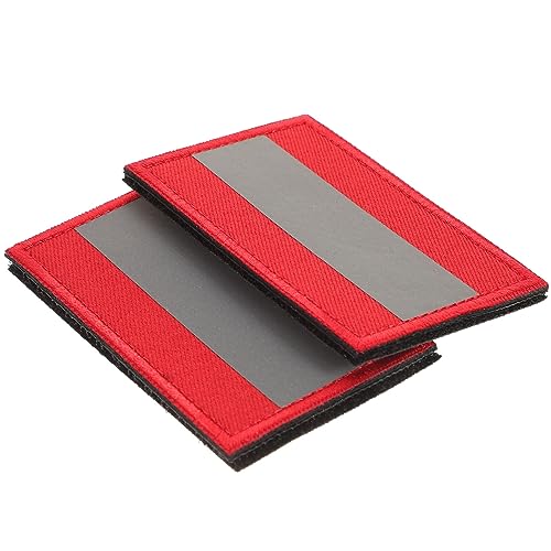 DIYEAH 2 Stück Reflektierender Sicherheits Patch Selbstklebendes Armband für Kleidung und Rucksack Hochsichtbarer Strapazierfähiger Flicken für Camping und Nachtgebrauch von DIYEAH