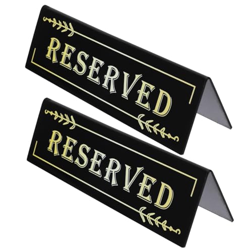 DIYEAH 2 Stück Reserviert Tischschild Elegante Acryl Tischkarten für Hochzeiten Partys und Restaurants Praktische Platzreservierung für Gäste und Veranstaltungen von DIYEAH